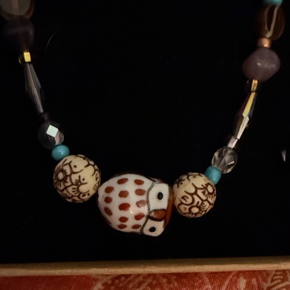 Jewelry - Charming Owl Beaded Necklace